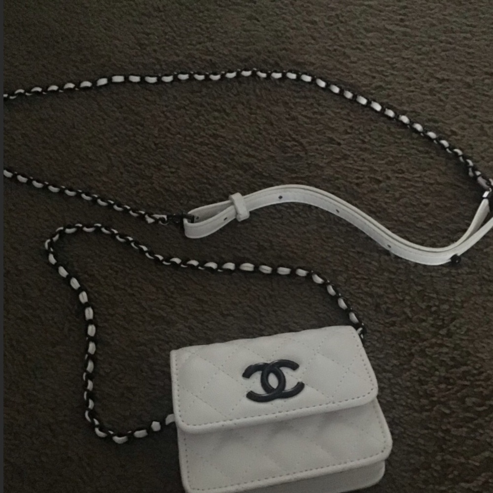 Waist belt or wristlet mini chain bag